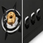 Vidiem AIR Silver 3 Burner Gas Stove | Premium Glass Top LPG Stove - Image 2