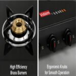 Vidiem AIR Gold 3 Burner Glass Top Gas Stove - Image 3
