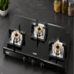 Glen CT 1035 US BL 3 Burner Glass Gas Stove Black