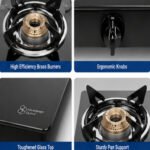 Glen CT 1022 GT BB BL HF CPS 2 Burner Gas Stove - Image 3