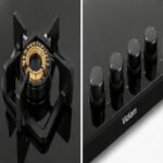 Vidiem Vogue V1 4 Burner Built-in Glass Gas Hob | Premium Brass Burner Modular Kitchen Cooktop - Image 3