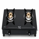 Preethi LUXE PRO 2B Gas Stove | Premium 2 Burner Toughened Glass Gas Stove