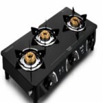 Preethi VALENTINO 3B Gas Stove | Premium 3 Burner Toughened Glass Gas Stove - Image 3