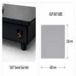 Glen BH 1022 SQ HT DB 2 Burner Built-in Gas Hob - Image 4