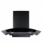 Elica BF 900 SLIM HAC MS NERO 90 cm Baffle Filter Heat Auto Clean Kitchen Chimney | 1200 m³/hr