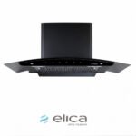 Elica FL 900 SLIM HAC MS NERO 90 cm Filterless Heat Auto Clean Kitchen Chimney | 1200 m³/hr