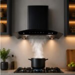 Elica FL 900 SLIM HAC MS NERO 90 cm Filterless Heat Auto Clean Kitchen Chimney | 1200 m³/hr - Image 4