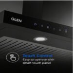 Glen 90 cm CH 1000 MS AC BL Ceiling Mounted Island Kitchen Chimney - Image 5