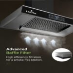 Lalith 90 cm T Shape Auto Clean Kitchen Chimney - Image 3