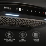 Sujata Quartz Plus 90 cm Filterless Auto Clean Kitchen Chimney | 1500 m³/hr Suction - Image 3