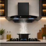 Sujata Azurite BLDC 90 cm Filterless Auto Clean Kitchen Chimney | 1500 m³/hr Suction | BLDC Motor | Motion Sensor & Touch Control | Black - Image 2