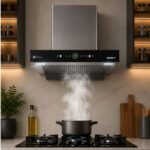 Sujata Turquoise BLDC 90 cm Filterless Auto Clean Kitchen Chimney | 1500 m³/hr Suction | BLDC Motor | Motion Sensor & Touch Control | Black - Image 4