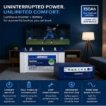 Luminous 1kVA UPS with 150Ah Battery | Pure Sine Wave Inverter - Image 5