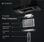 Faber Thunderbolt 90 cm Filterless Auto Clean Kitchen Chimney | 1800 m³/hr BLDC Motor - Image 4