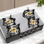 Sujatha STANDARD 4B Gas Stove | 4 Burner Toughened Glass LPG Stove - Image 3