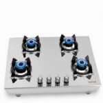 Sujatha ROBUSTO 4B SS Built-in Hob | 4 Burner Stainless Steel Gas Hob | Auto Ignition - Image 2