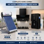 Lalith Solar 200 LPD + Glen 90cm Chimney + Faber Genius Pro RO Combo